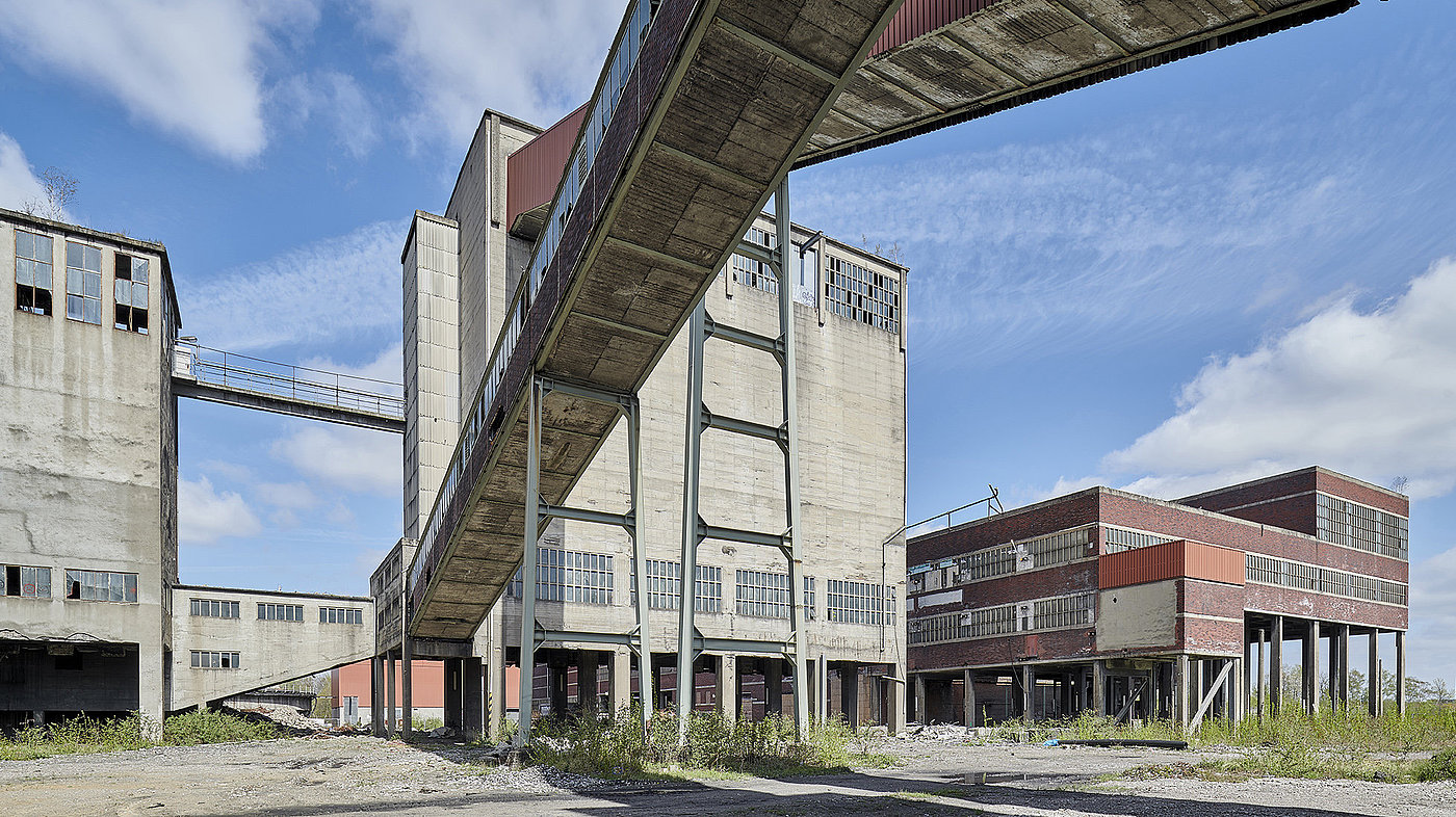 Neue Zeche Westerholt Rückbau der Sieberei und des Rundeindickers fotografiert von Martin Schmüdderich