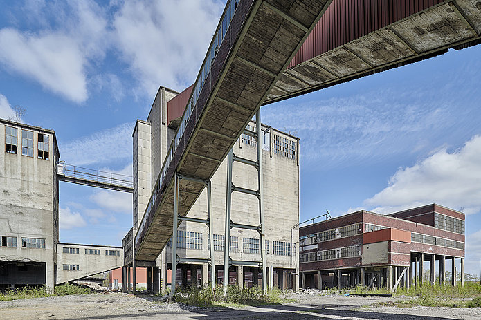 Neue Zeche Westerholt Rückbau der Sieberei und des Rundeindickers fotografiert von Martin Schmüdderich