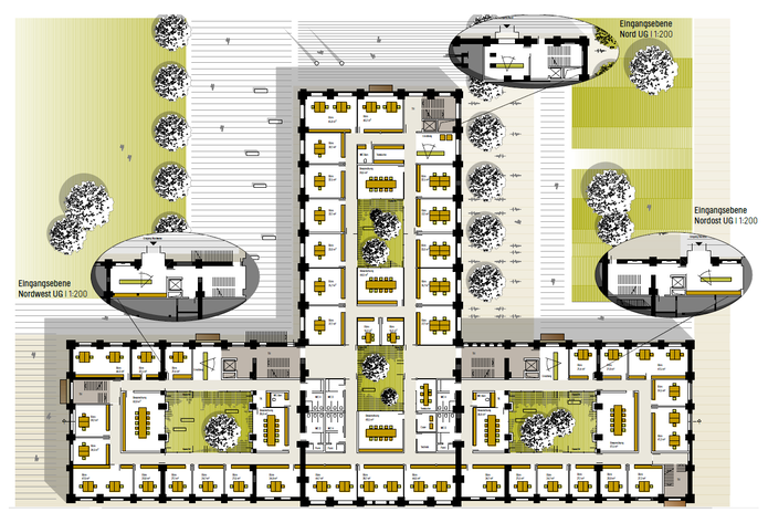 Ensemble industriehistorischer Gebäude