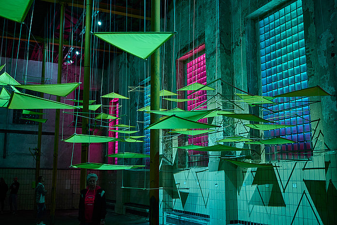 Kunst Jan Gerling, Rauminstallation Sigma 2, Extraschicht 2025 Neue Zeche Westerholt