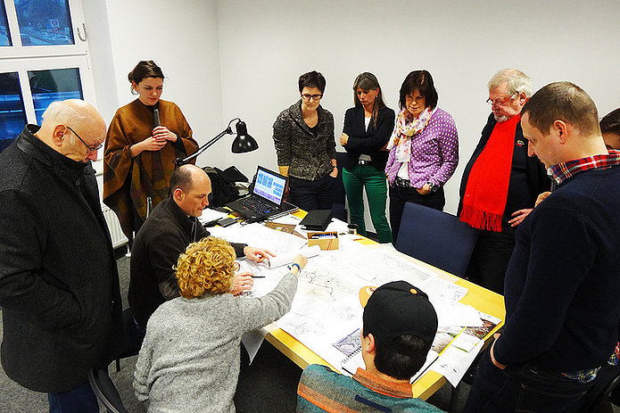 Neue Zeche Westerholt Masterplan Arena 1, Markt der Ideen Gespräch