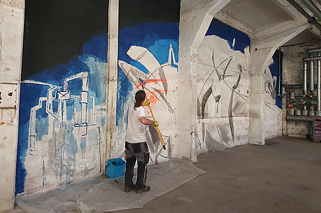 Neue Zeche Westerholt Wandgestaltung 