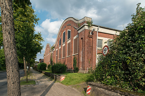 Ansicht Fahrradhalle Kranwerkstatt 