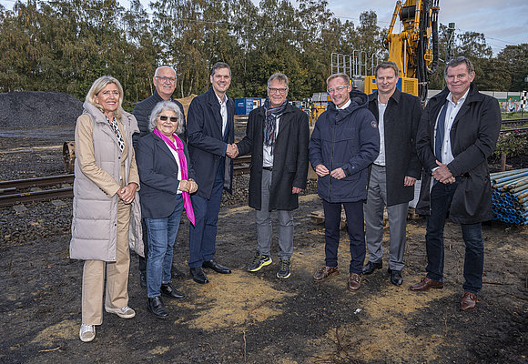 Neue Zeche Westerholt Pressetermin Städtebaulicher Brückenschlag