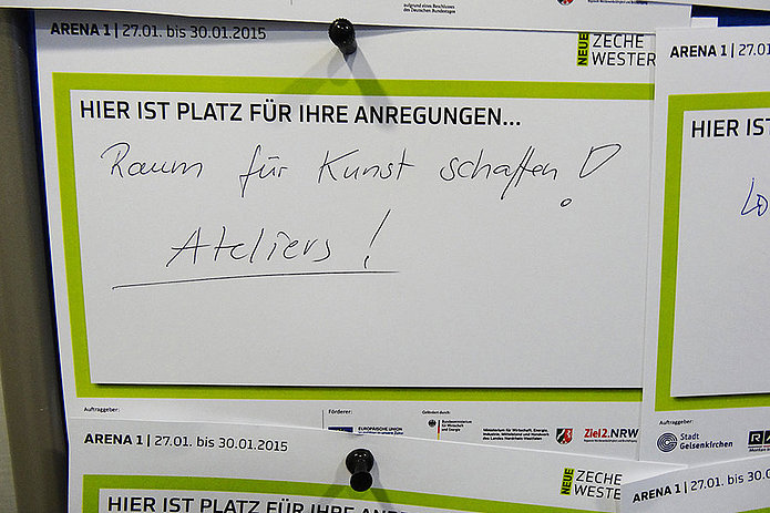 Neue Zeche Westerholt Masterplan Arena 1, Markt der Ideen 